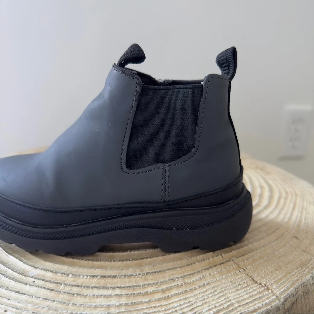 Zara Gray and Black Ankle Toddler Boots EU 24/7.5 US